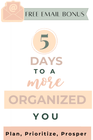 5 days to a more organized you