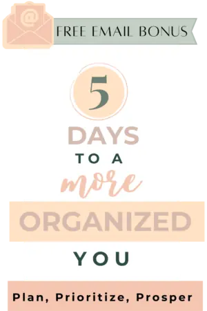 5 days to a more organized you