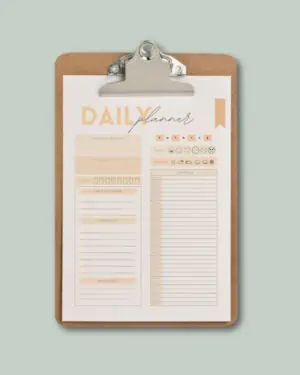 Picture of a daily planner
