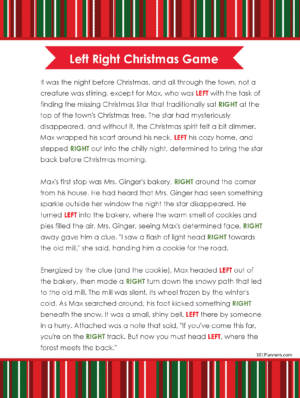 FREE Left Right Christmas Game AI Personalized Story Creator