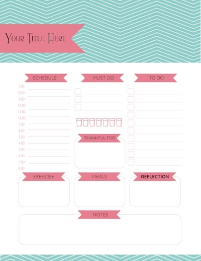Online Designer - Daily Planner - 2 - Change Border and/or Planner Widgets and Add Embellishments