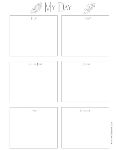 Online Designer - Daily Planner - 9 - Change Border and/or Planner Widgets and Add Embellishments